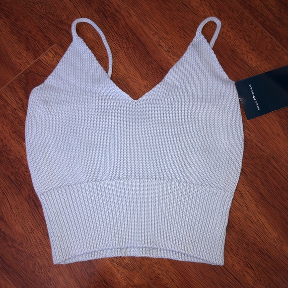 Brandy Melville PERIWINKLE Luna Knit Tank - Picture 3 of 5